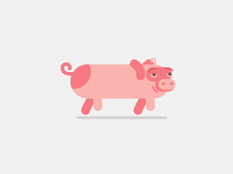 Pig 动效插画