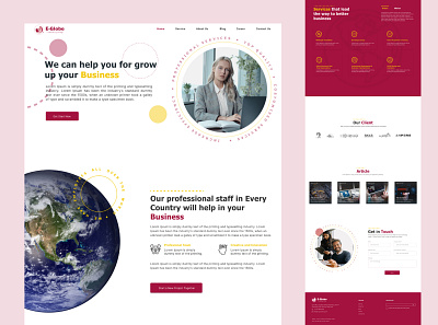 E-Globe IT Consultant Website design ui ux website