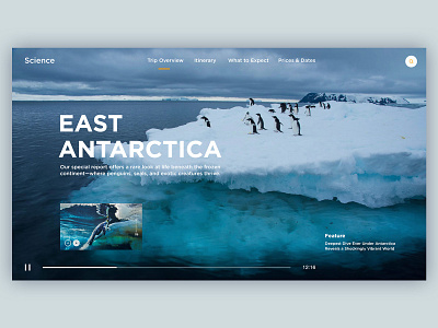 EastAntarctica typography webdesign