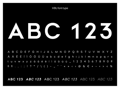 XBU Font Type design font font design font family font type fontface type typography