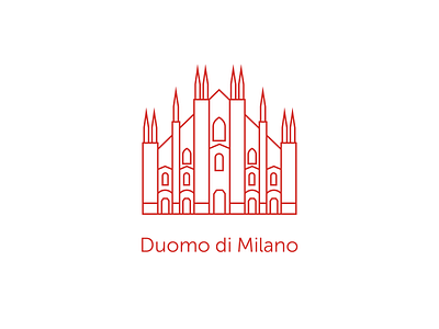 Duomo icon italy monoline sightseeing