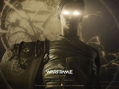 Warframe - Sacrifice Microsite