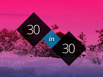 30 In 30 30 design digital flat gradients graphic logo