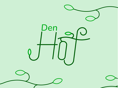 Logo Den Hof branding design illustration vector