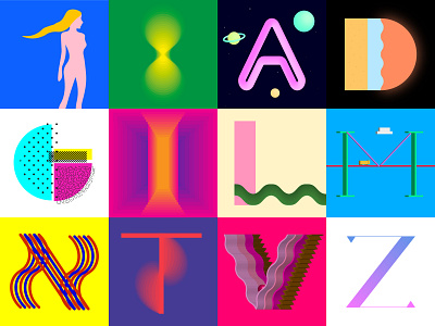 36 days of type design illustration typogaphy vector
