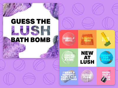 Lush Social media posts