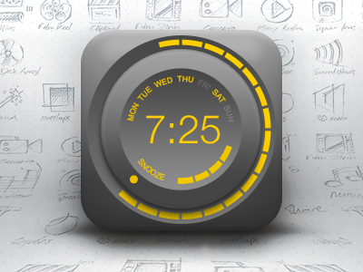 Icon of Alarm, Clock, Knob, Wheel alarm clock free icon knob psd snooze time ui wheel