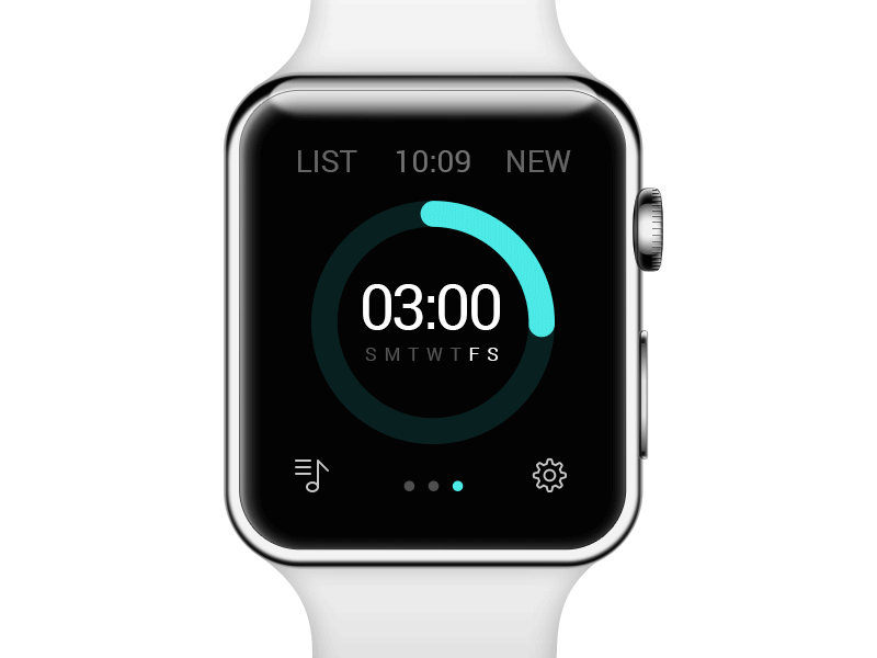 Download Alarm concept. Apple Watch vector mockup by Alexandr Sholudko on Dribbble