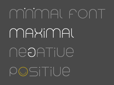 Minimal logo, simple font font logo minimal positive simple