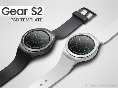Mockup Samsung Gear S2 face free gear mockup psd s2 samsung smartwatch template vector watch