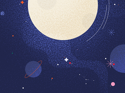 🌝 dots galaxy illustration illustrator karolienpauly moon nasa nebula photoshop planet planet earth planets rocket space stars starship texture uranus vector