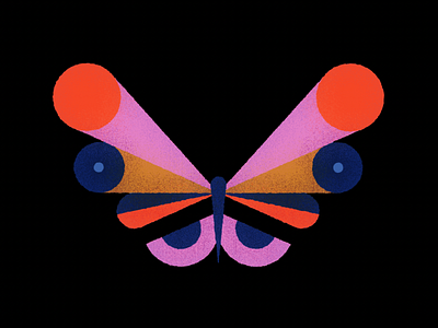 🦋 butterfly geometric graphic illustration illustrator karolienpauly photoshop texture vector