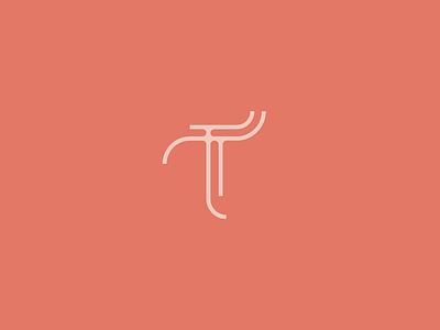 T branding design graphic identity illustrator karolienpauly letter logo typography vector