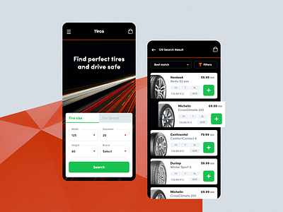 Tire Search app