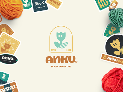 ANKU あんく Brand Design brand branding custom design diy fashion graphic design handmade logo logotype typography