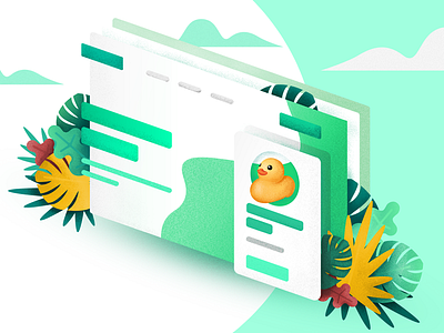 Web design illustration