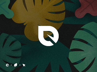 Ekoweb Logo agency branding design flat green icon illustration jungle logo minimal typography ui vector web