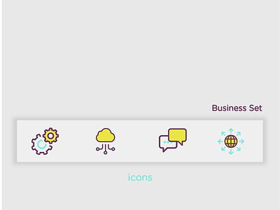Icons Set app design icon illustration vector