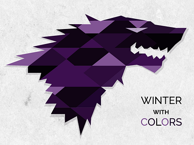 Winter With Colors design game of thrones illustration vector