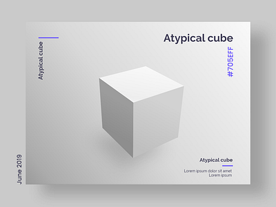 Atypical cube