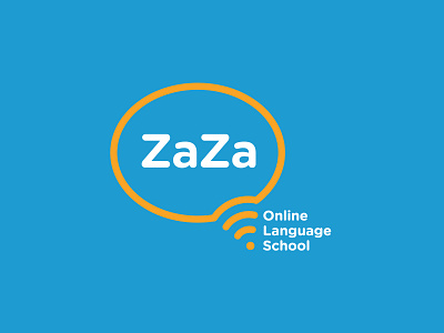 Online Language school logo design