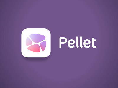 Pellet App Logo design app logo mail management minimal