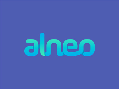 Alneo App Logo design app flow innovation logo minimal modern