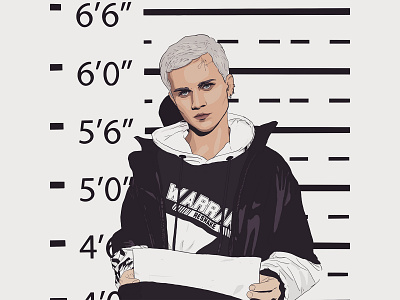 Very bad boy araart bad blond boy criminal intruder model photo police portrait selfie stadiometer wanted иллюстрация