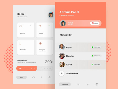 Home Management App app designs dribble shot icon illustration interface minimal mobile app typography uiux vector