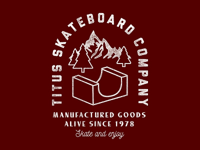 Titus apparel illustration merch skateboard skateboarding sports streetwear t shirt