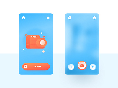 App camera screen animation app art branding clean design flat gradients graphic icon identity illustration interface ios logo mobile modern ui ux vector