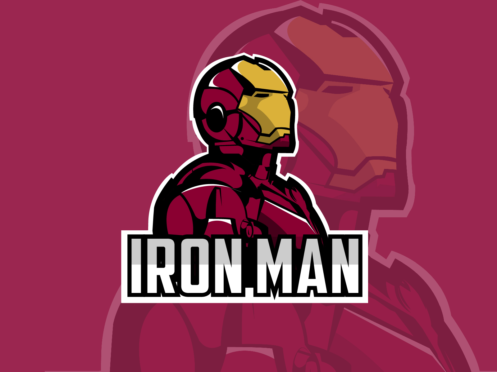 Iron Man logo concept by Kovács Evelin on Dribbble