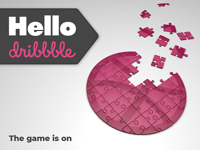 Hello Dribbble 3d debut hello dribbble
