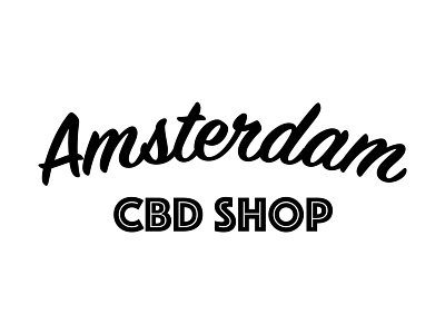 Amsterdam CBD Shop logo design branding logo typography