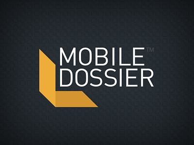 Logo for MobileDossier dossier folder logo mobile