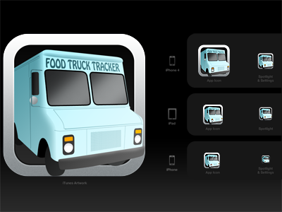 Food Truck Tracker Icon