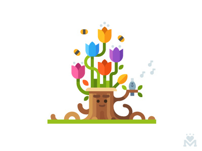 IWD 8 character flowers games gift greeting march plant stub tree tulips