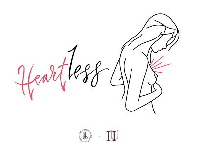 Heart Nipple Line Drawing Print