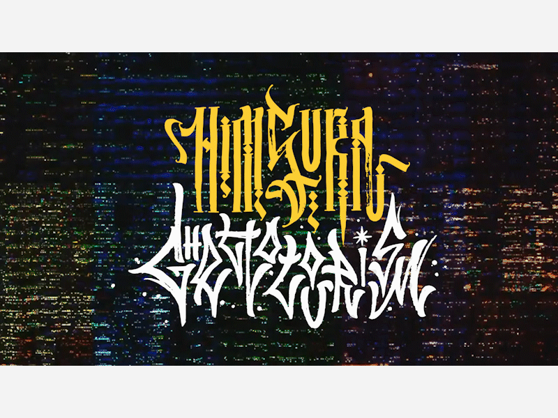 HIMSURA / GHETTOTOURISM ani animation calligraphy design effect ghetto glitch glitch effect illustration lettering ligature mark motion noise print sign tourism typography vector video