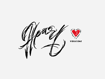 HEART VIBRATIONS / for sale branding calligraphy design feeling for sale heart icon illustration lettering logo logotype love mark print print design senses sign typography vector vibration