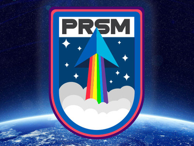 PRSM Badge badge badge design branding design flat design icon illustration illustrator logo sketch space vector