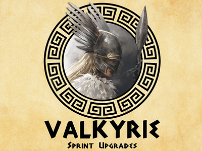 Sprint Card agile design graphic design mythological mythology photoshop powerpoint powerpoint design valkyrie