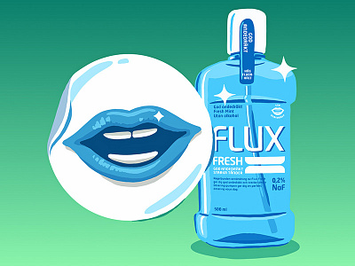 Flux Fresh breath fresh mint mouth mouth wash