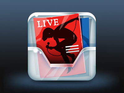 Gigfinder V1 digital sketch app draft flyer icon music