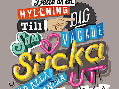 Fridagymnasiet Mattias Portfolio 3 advertising custom fonts letters typography
