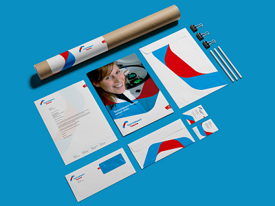 Techniekpact Twente blue corporate corporate identity design enschede red stationary twente