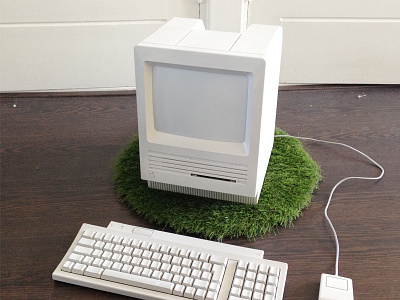 styling & design apple concepting design graphic grass green illustration mac macintosh painted white
