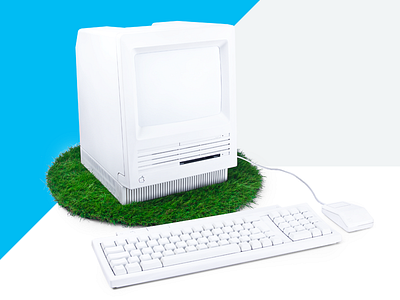 Update: design & styling computer macintosh retro