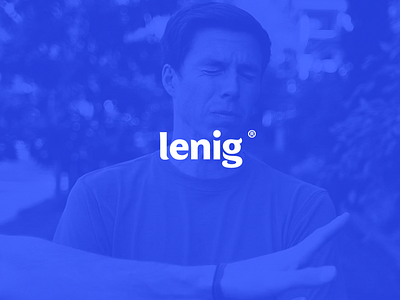Wordmark Lenig agile blue branding lean lenig logo logomark wordmark