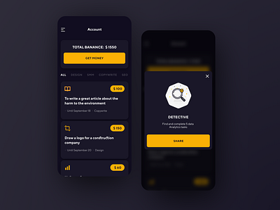 Search for Issues app design flat minimal ui ux